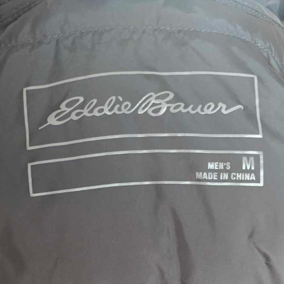 Eddie Bauer Channel Hooded Down Jacket - Navy Blue - Picture 5 of 5